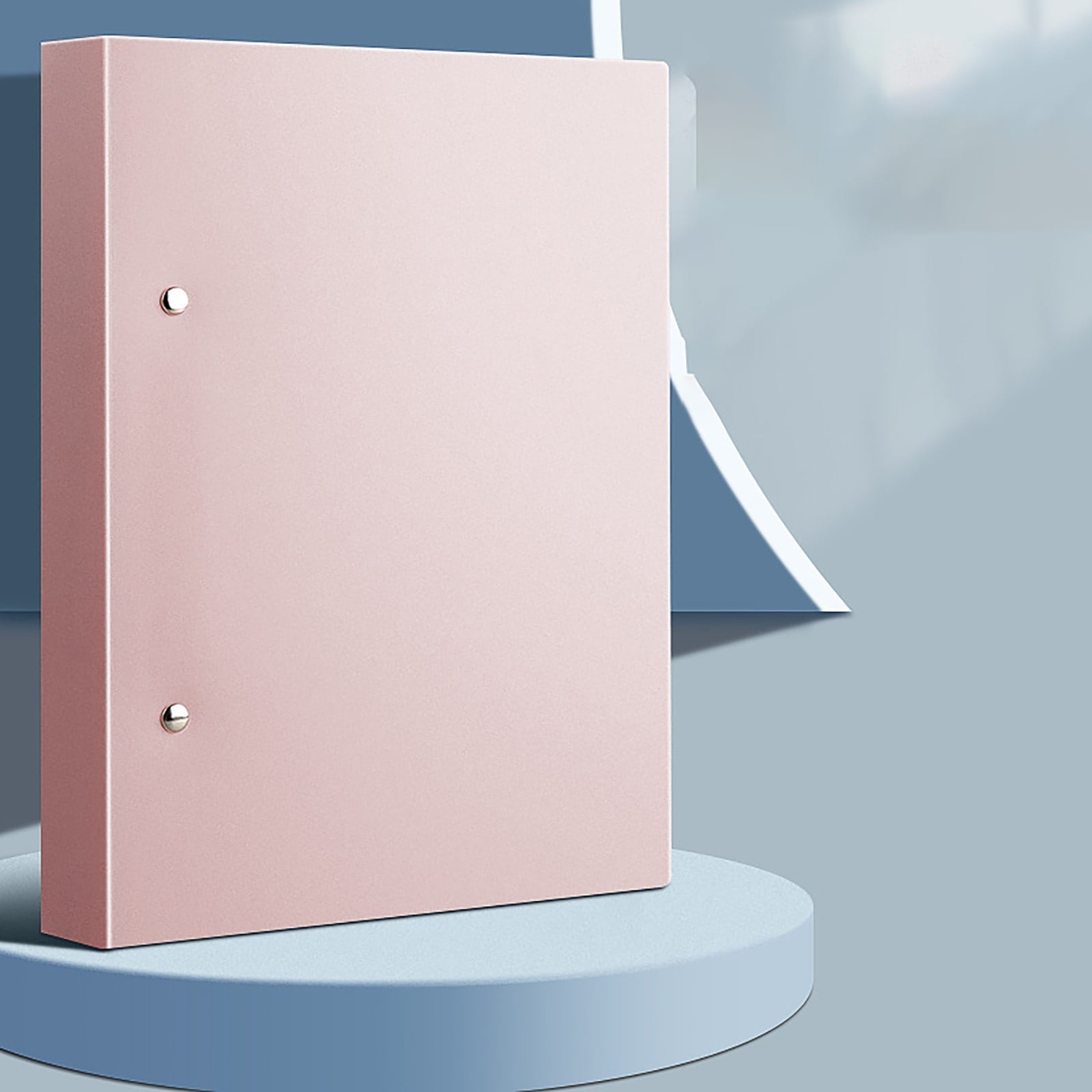 Heavy Duty Plastic Folder, Pocket Folder with brads, Letter Size Poly File, Plastic Folders with 3 Prongs Fasteners - Light Red