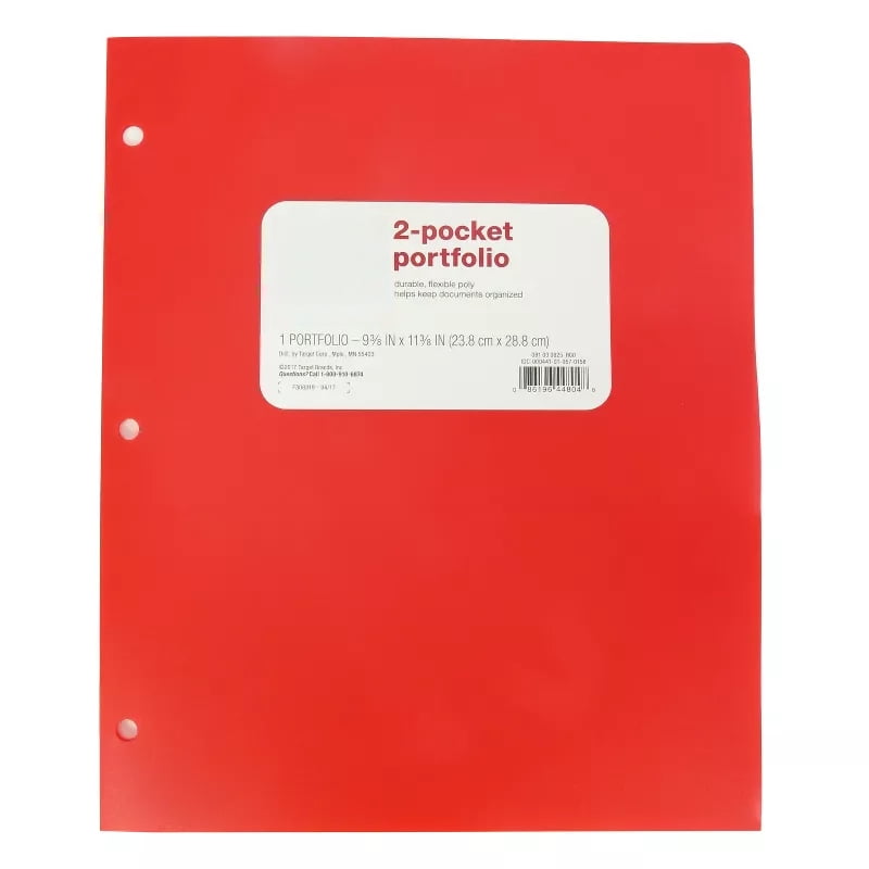 2 Pocket Plastic Folder - ub&ub 11.34 Inches (L), 9.37 Inches (W)