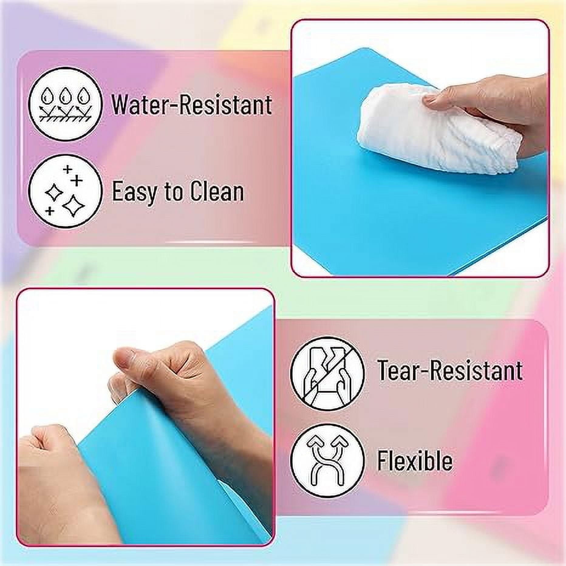 1PC Folders with Pockets and Prong with Fasteners 2 Pocket Folder 3 Prong Folders Plastic Blue