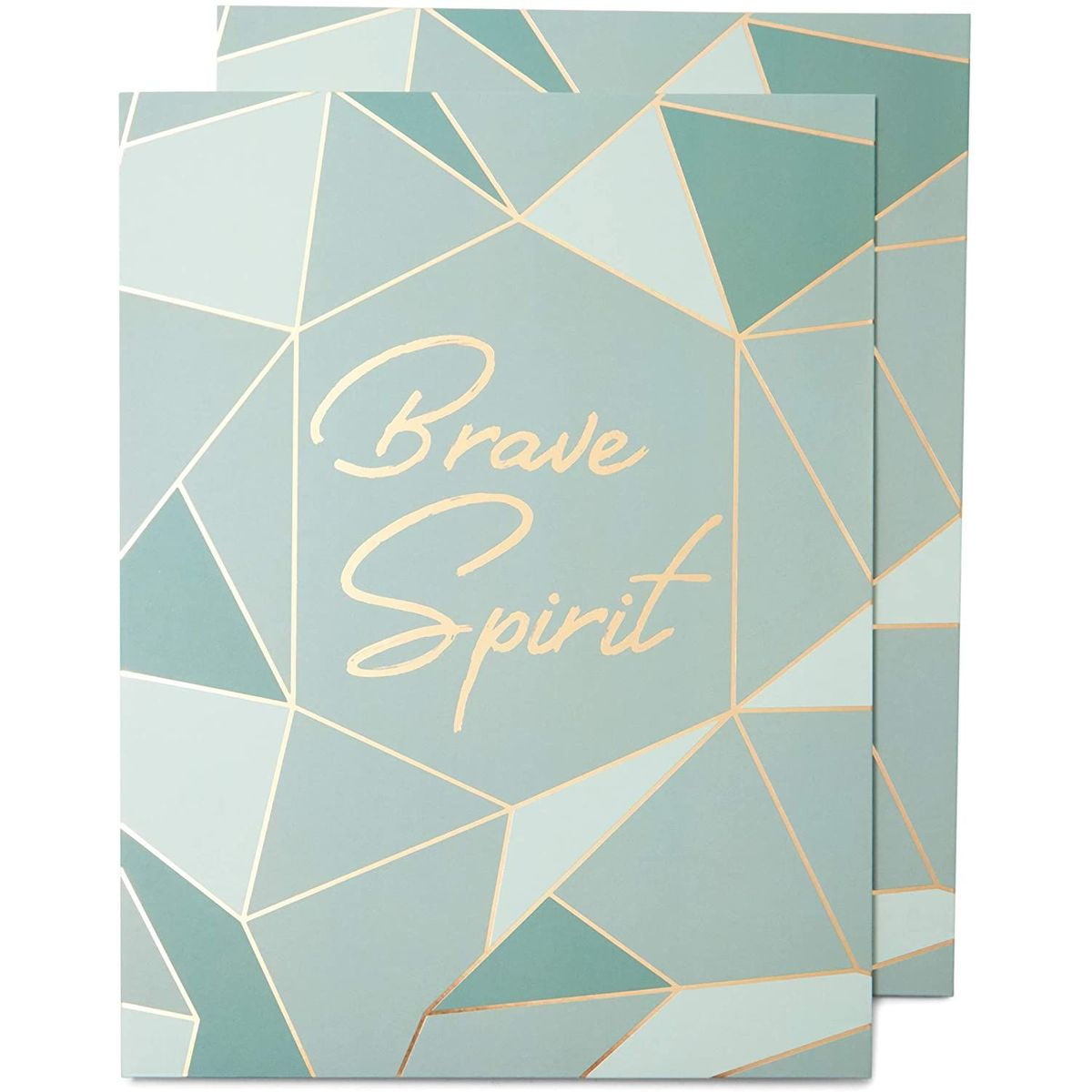 Decorative Pocket File Folders, Rose Gold Office Supplies (9.5 x 11.5 in, 12 Pack)