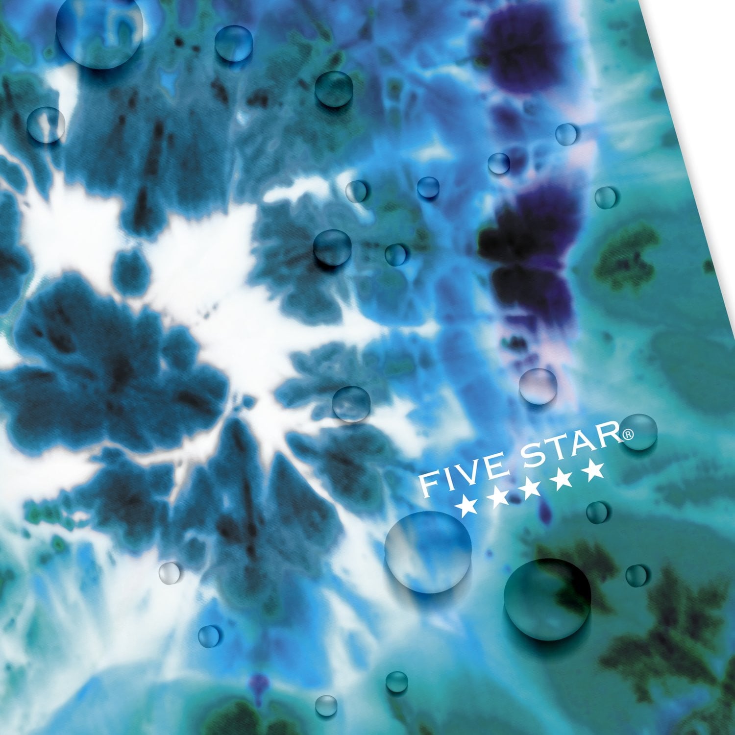 Five Star Tie-Dye Paper Pocket & Prong Folder (340358FA-WMT)