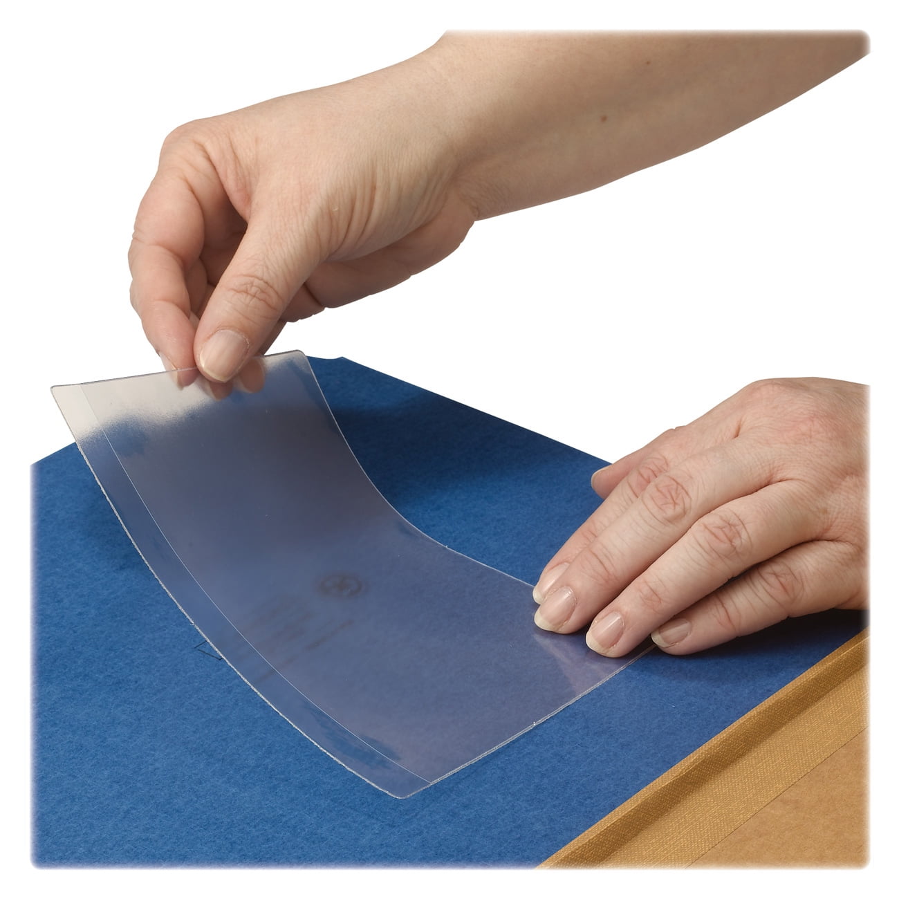 Smead Self-Adhesive Poly Pocket, 6" x 4", Clear, 1