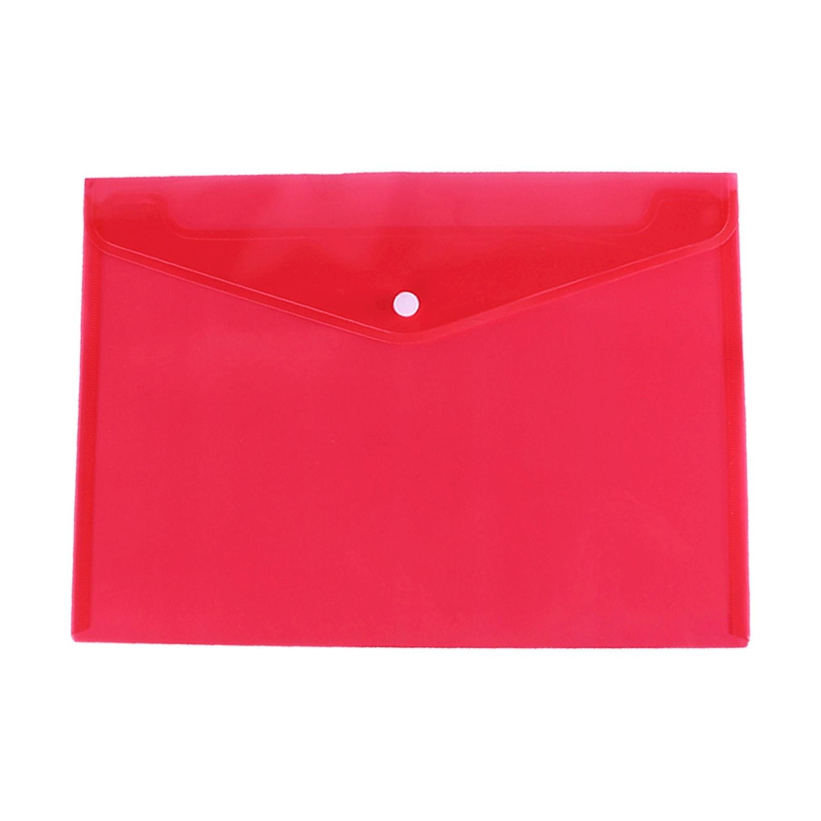 Pedty ,Plastic File Folders Envelope Expanding File Wallet Organizer Documents Folder with Snap Closure and Pocket A5 Size Transparent File Pouch for School (Assorted Color Vertical)