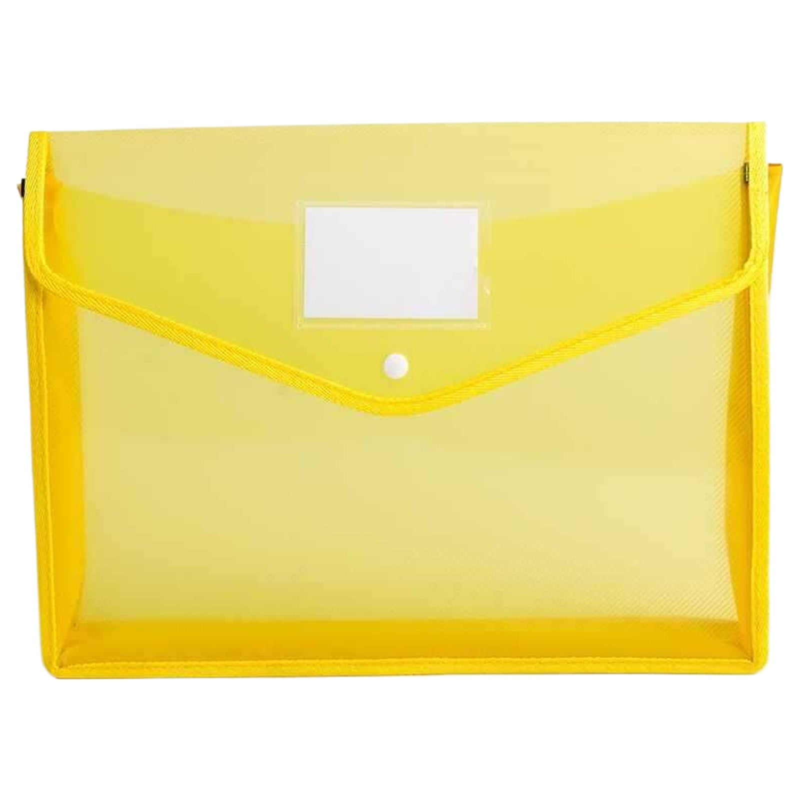 Pedty ,Plastic File Folders Envelope Expanding File Wallet Organizer Documents Folder with Snap Closure and Pocket A5 Size Transparent File Pouch for School (Assorted Color Vertical)