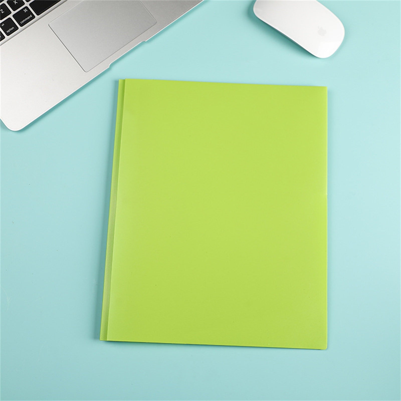 Plastic Folder with Prongs for Homework - Two Pocket Letter Size Organizer, Back to School Essential for Students Pink(B,9.57x11.73")