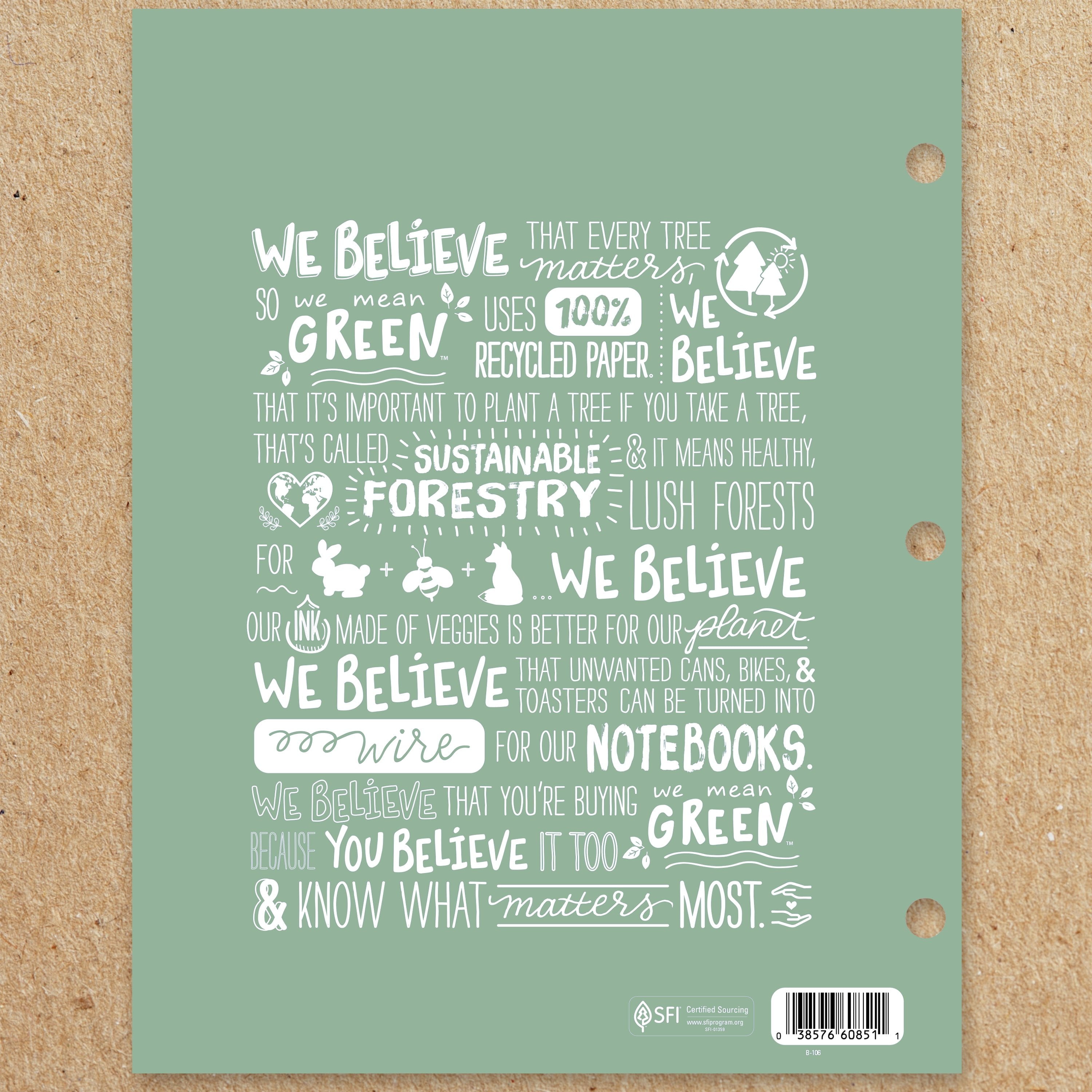 Mead We Mean Green 2-Pocket Paper Folder, 2 Pack, Yellow and Green (331761FB-WMT)