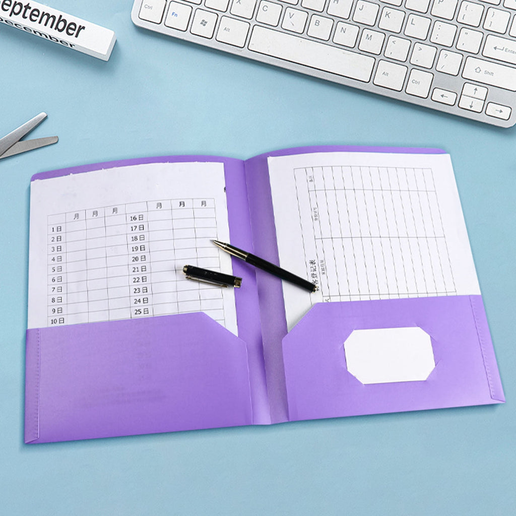 Lilixerw Folders with Pockets,Heavy Duty Pockets Folders with Business Slot,Fit Letter Size Documents Folders,for School Office Teacher