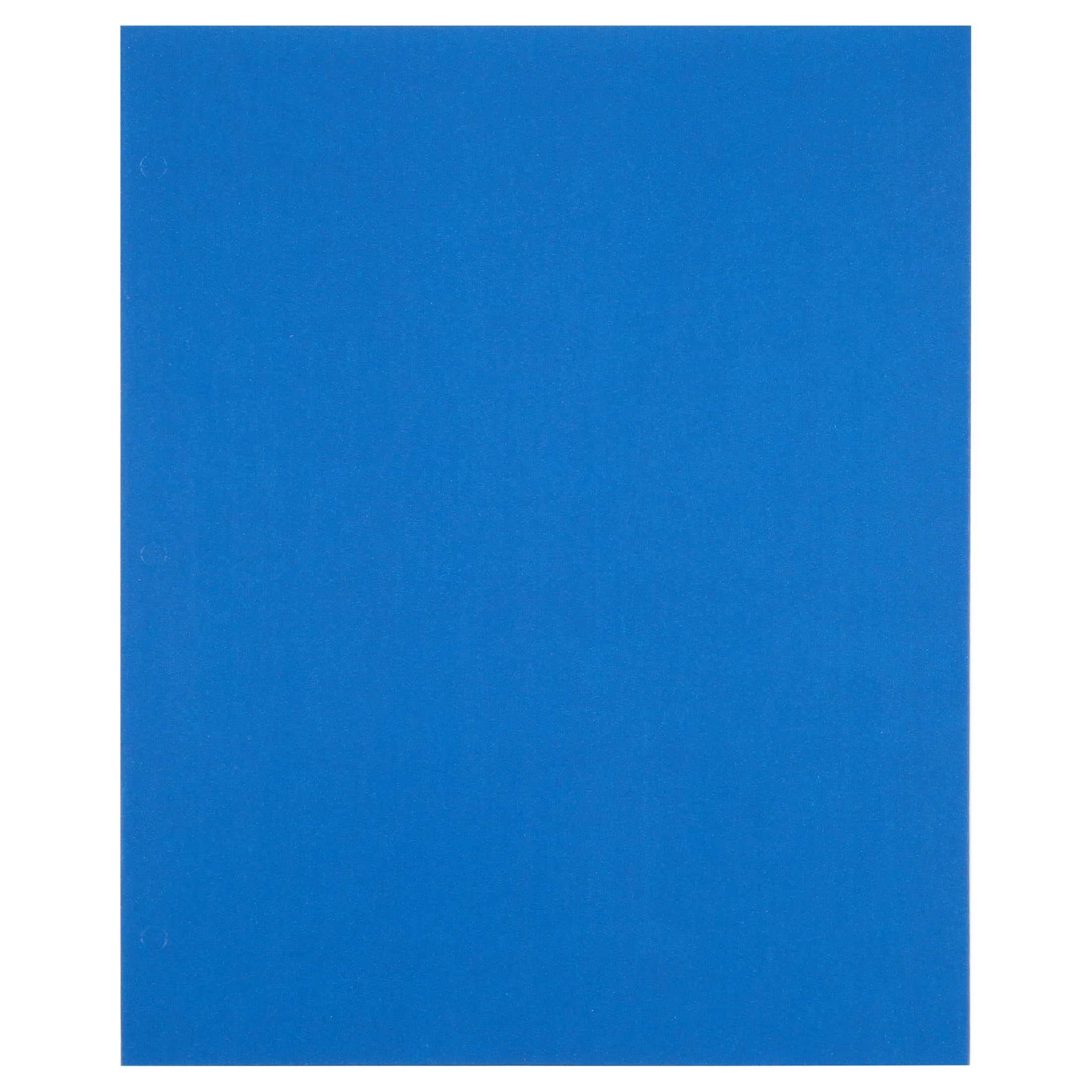 Two Pocket Portfolio Folders, 50-Pack, Blue, Letter Size Paper Folders, by Better Office Products, 50 Pieces, Blue