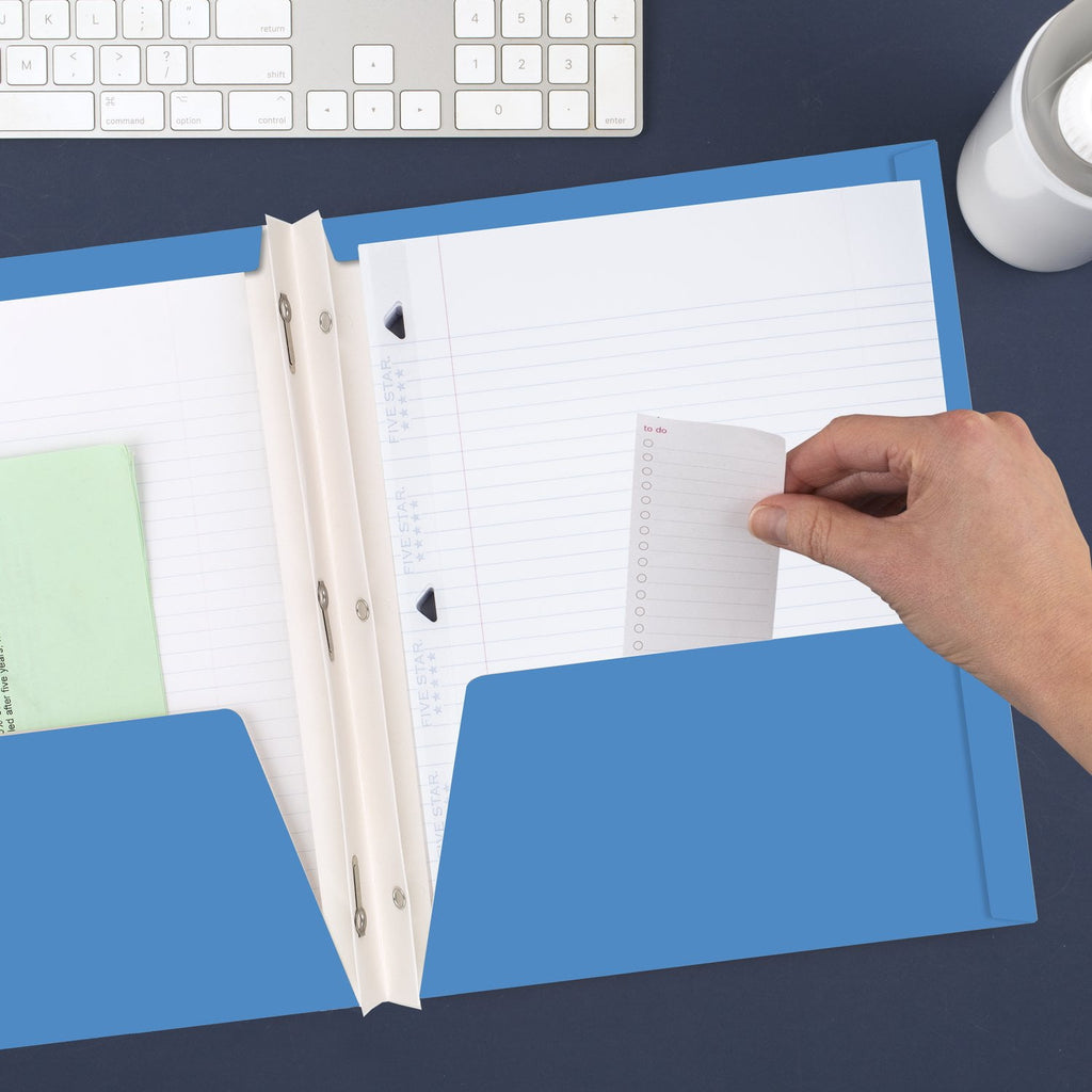 Five Star Tie-Dye Paper Pocket & Prong Folder (340358FA-WMT)