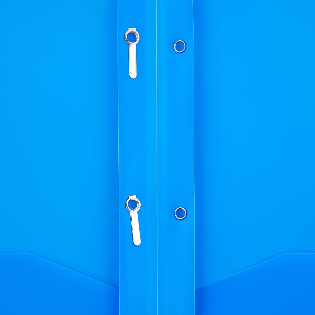 Yuseik Clearanceplastic Folder Blue, Pen+Gear 3 Prong 2 Pocket Poly Folder, (Plastic Folder*1)