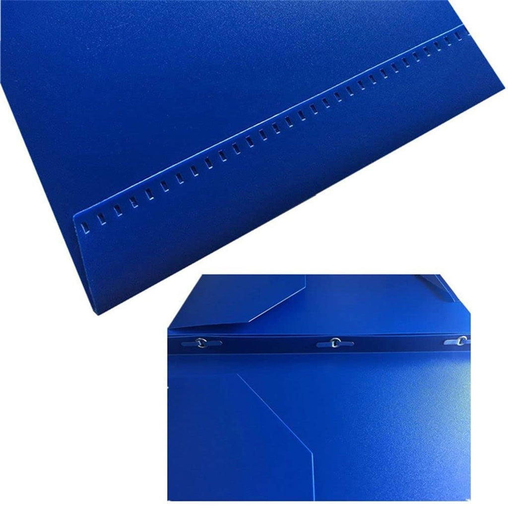 Koadzawe 3-Prong 2-Pocket Poly Folder with Fasteners, 1Pc Plastic Folders with Pockets and Prong Holds Letter Size Paper,Heavy Duty Folder for Office and Home,Plastic Folders with Pockets and Prongs