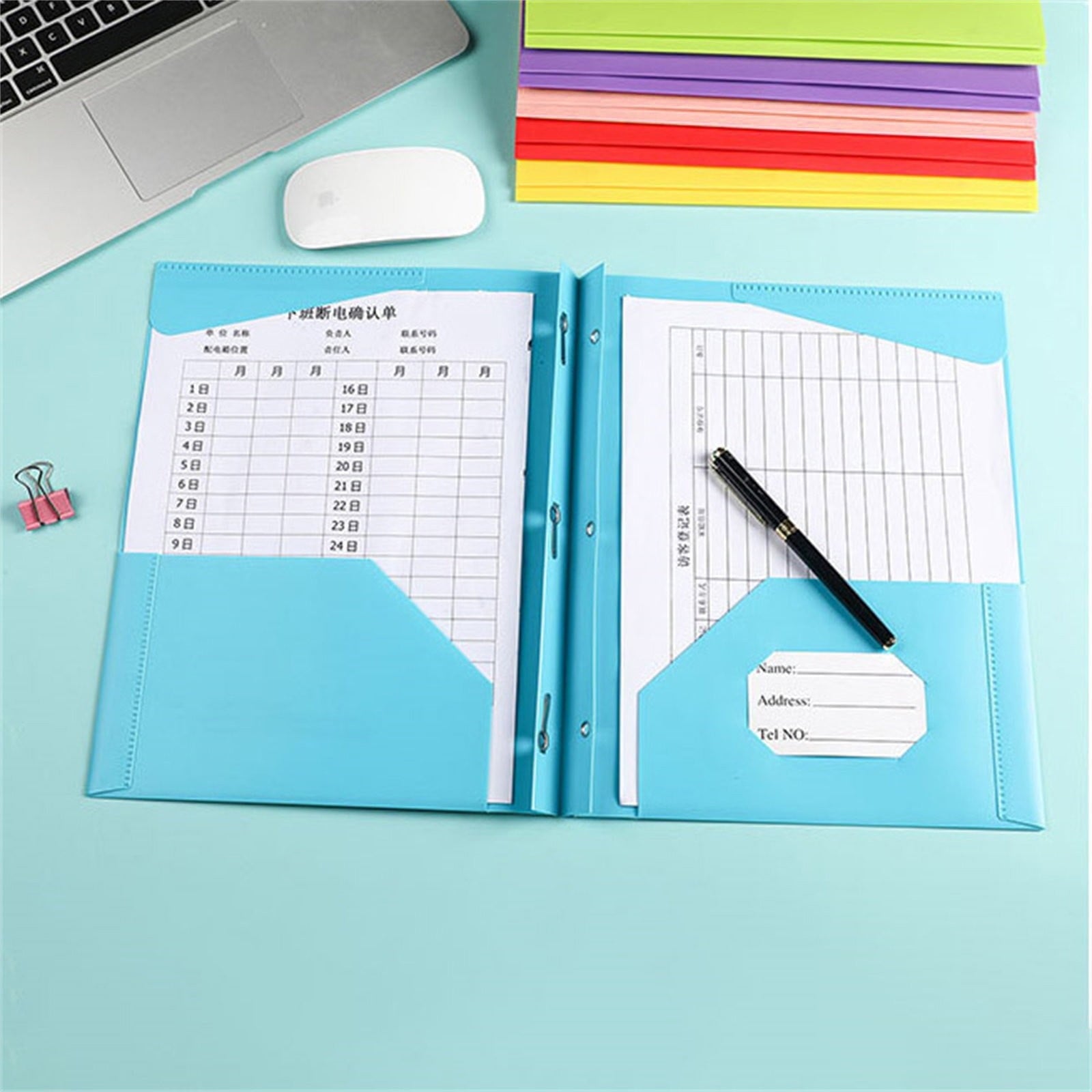 Xwjun Writing Process Folders Two Pocket Folders Bulk Folders With Pockets Heavy Duty Colored Folders With Pockets Plastic Folders With Pockets 2 Pocket Poly Folder Poly Folders With Prongs RedA