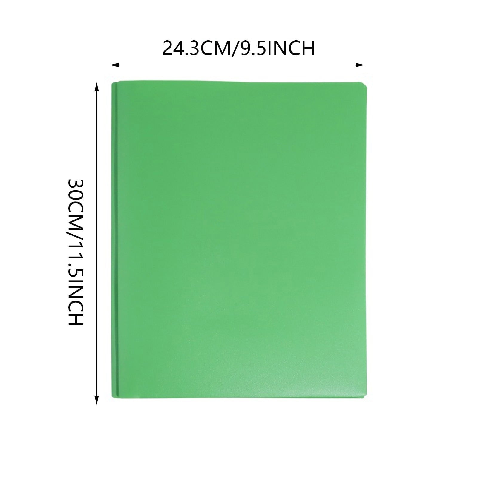 HomiTools Two Pocket Folder Three Hole Punch Prong Fasteners Letter Size Extra Tough Folders Assorted Colors Document Filing Pockets 折叠夹