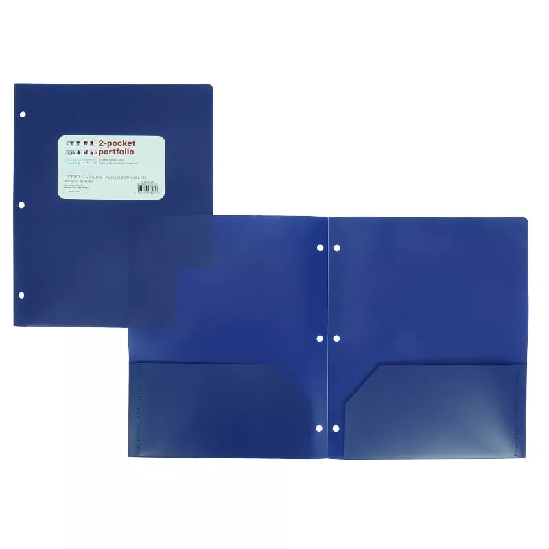 2 Pocket Plastic Folder - ub&ub 11.34 Inches (L), 9.37 Inches (W)