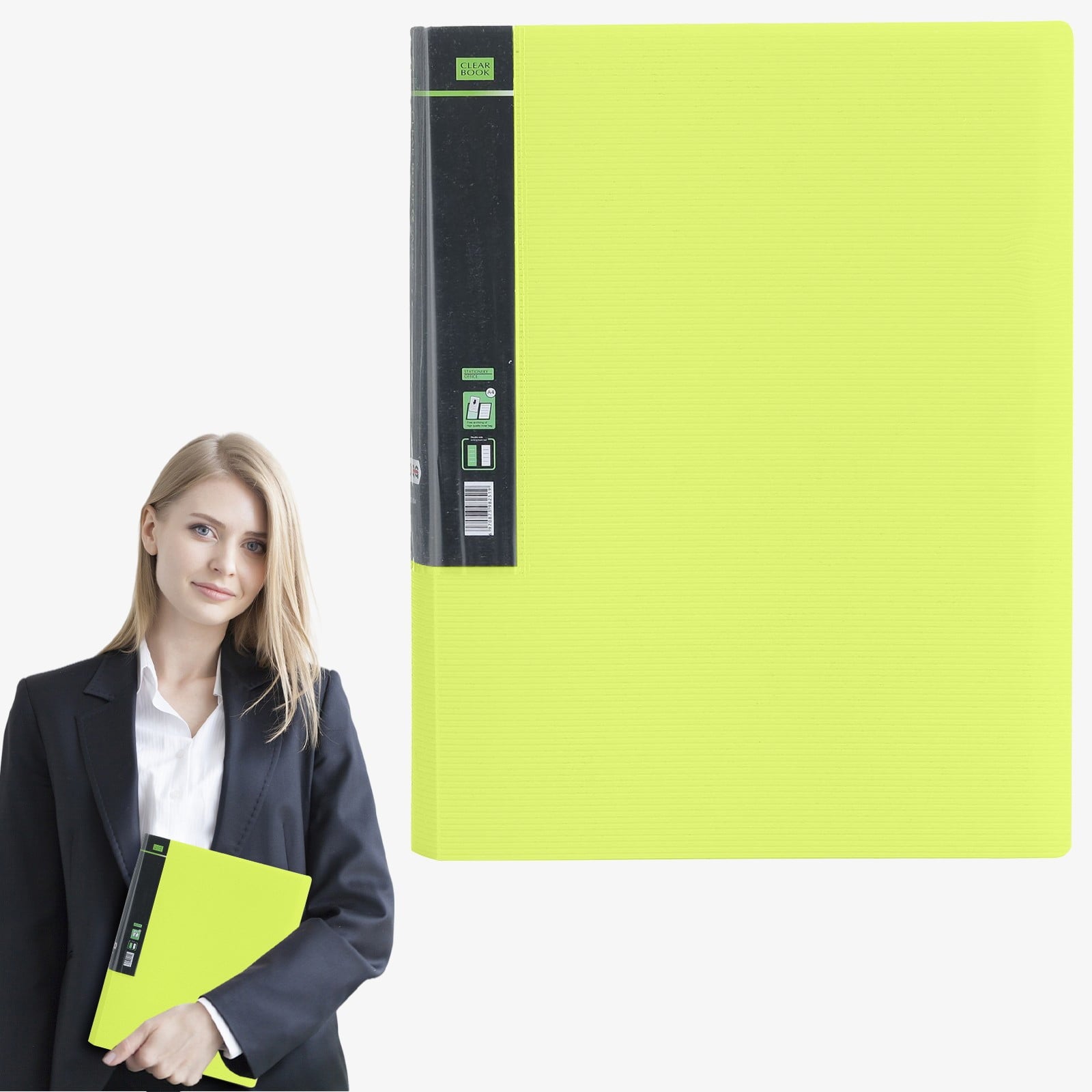 ​​BINGLI Art Portfolios 9"x12" with 20/40/60 Pockets Heavy Duty Folder Clear Sheet Protectors Artwork Presentation Book for Document Organization and Portfolio Storage​​