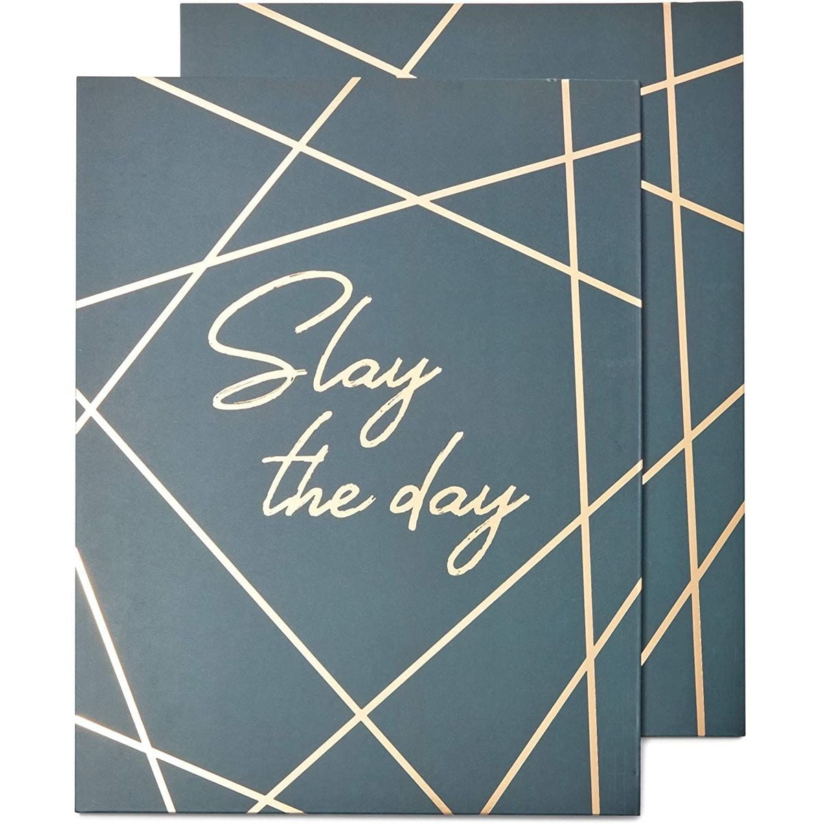 Decorative Pocket File Folders, Rose Gold Office Supplies (9.5 x 11.5 in, 12 Pack)