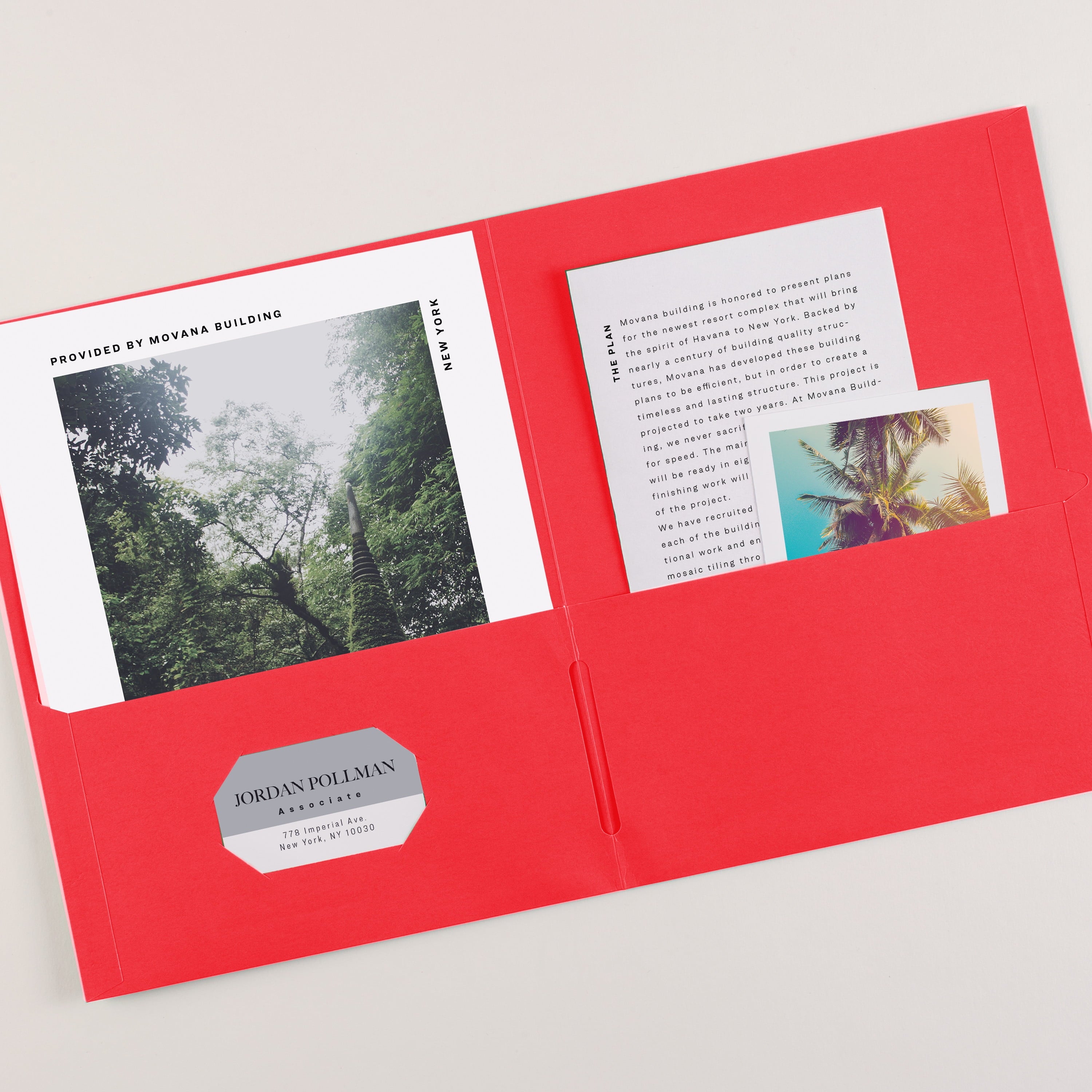 Two Pocket Folders, Holds up to 40 Sheets, 25 Red Folders (47989)