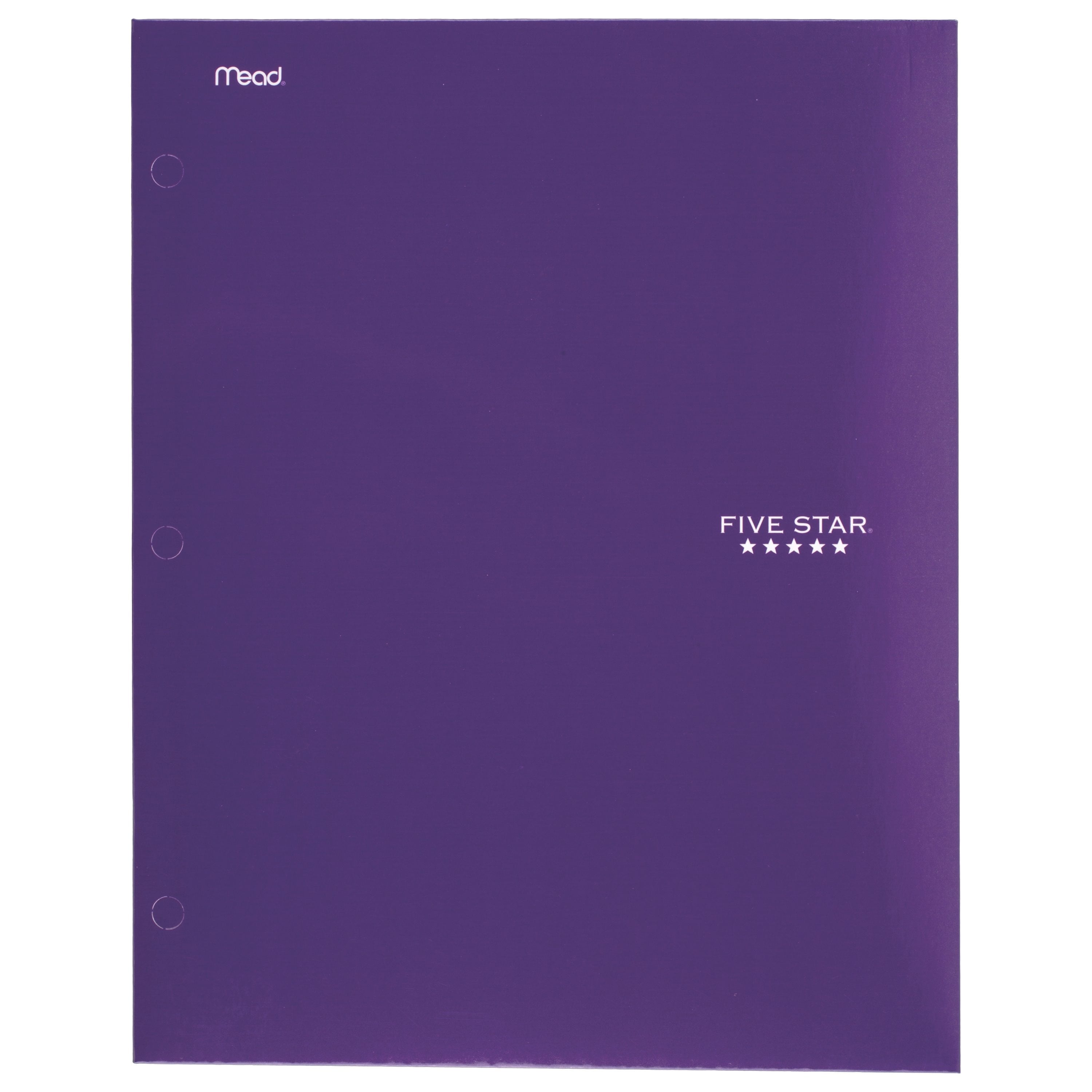 Five Star 4-Pocket Paper Folder, Royal Purple (33537)