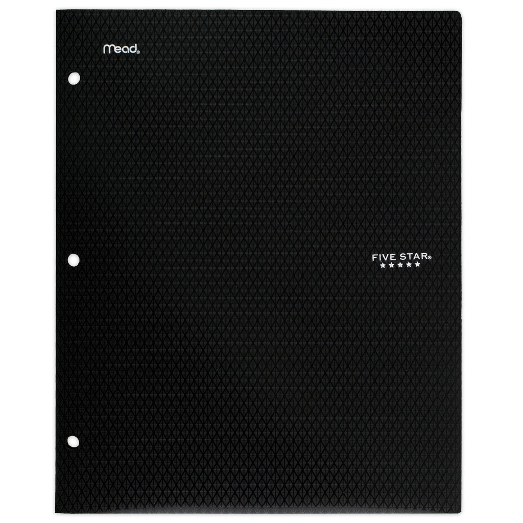 Five Star 2-Pocket Stay-Put Plastic Folder Primary 4 Pack (38049)