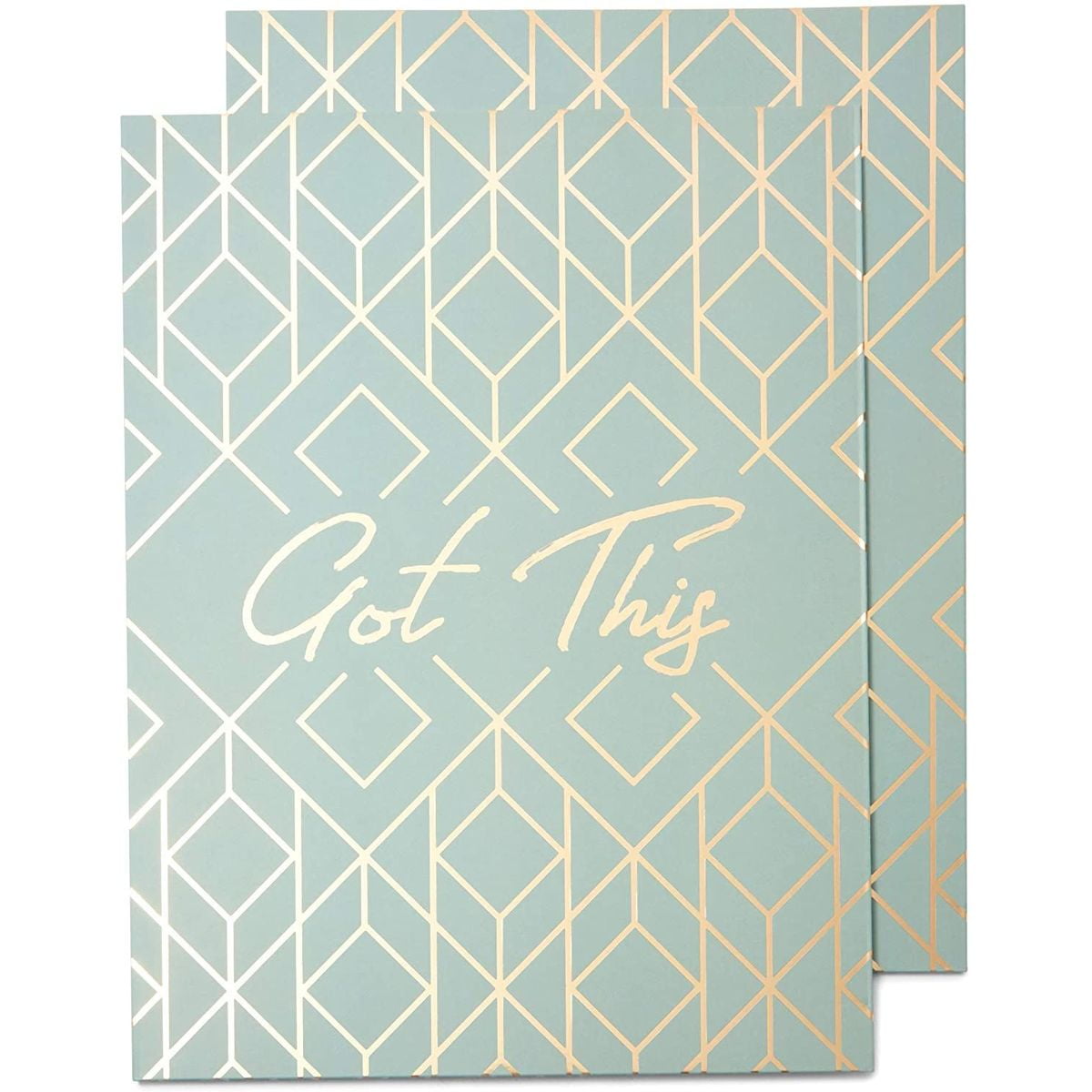 Decorative Pocket File Folders, Rose Gold Office Supplies (9.5 x 11.5 in, 12 Pack)