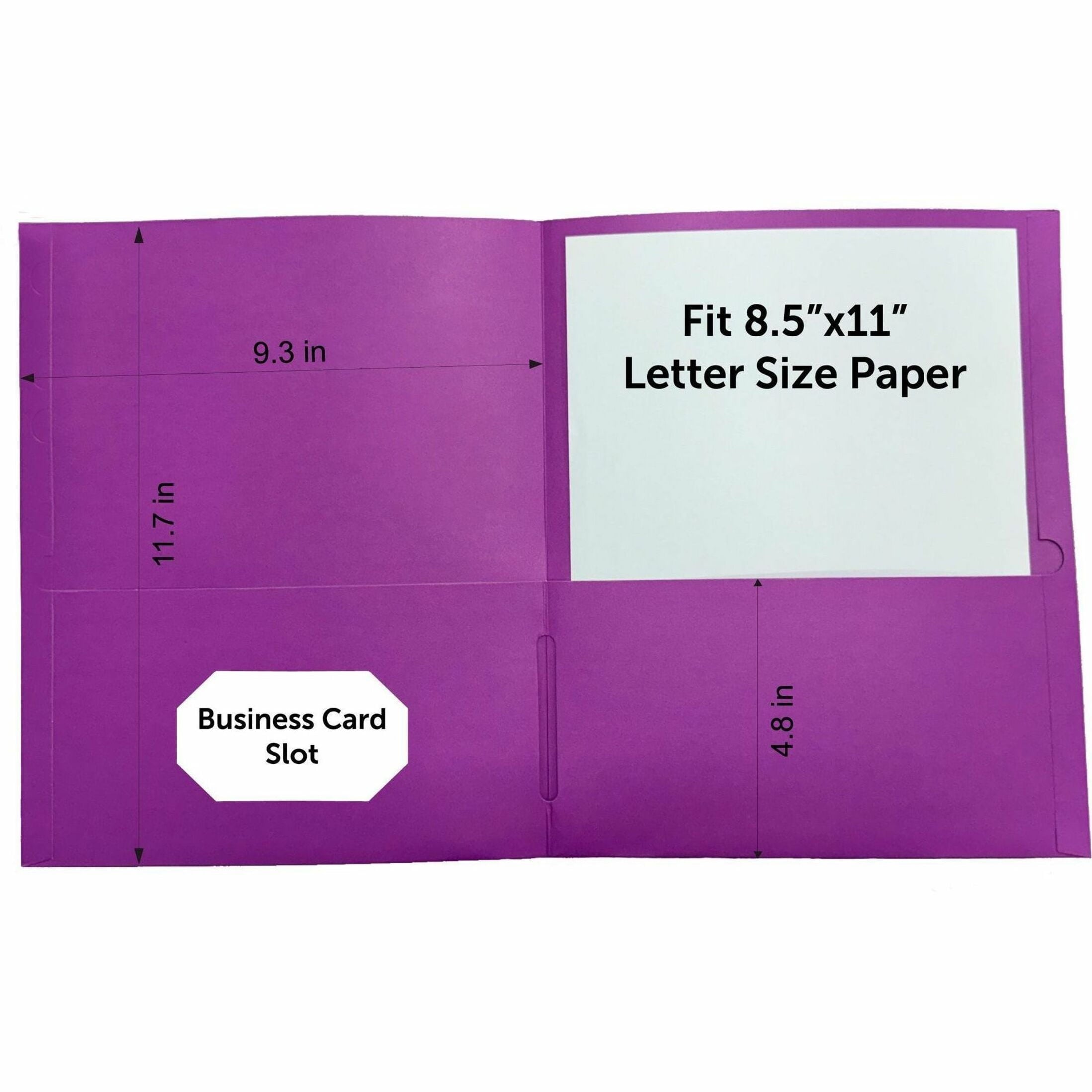 Sparco, SPR78548, Letter-size Pocket Folders, 25 / Box, Assorted