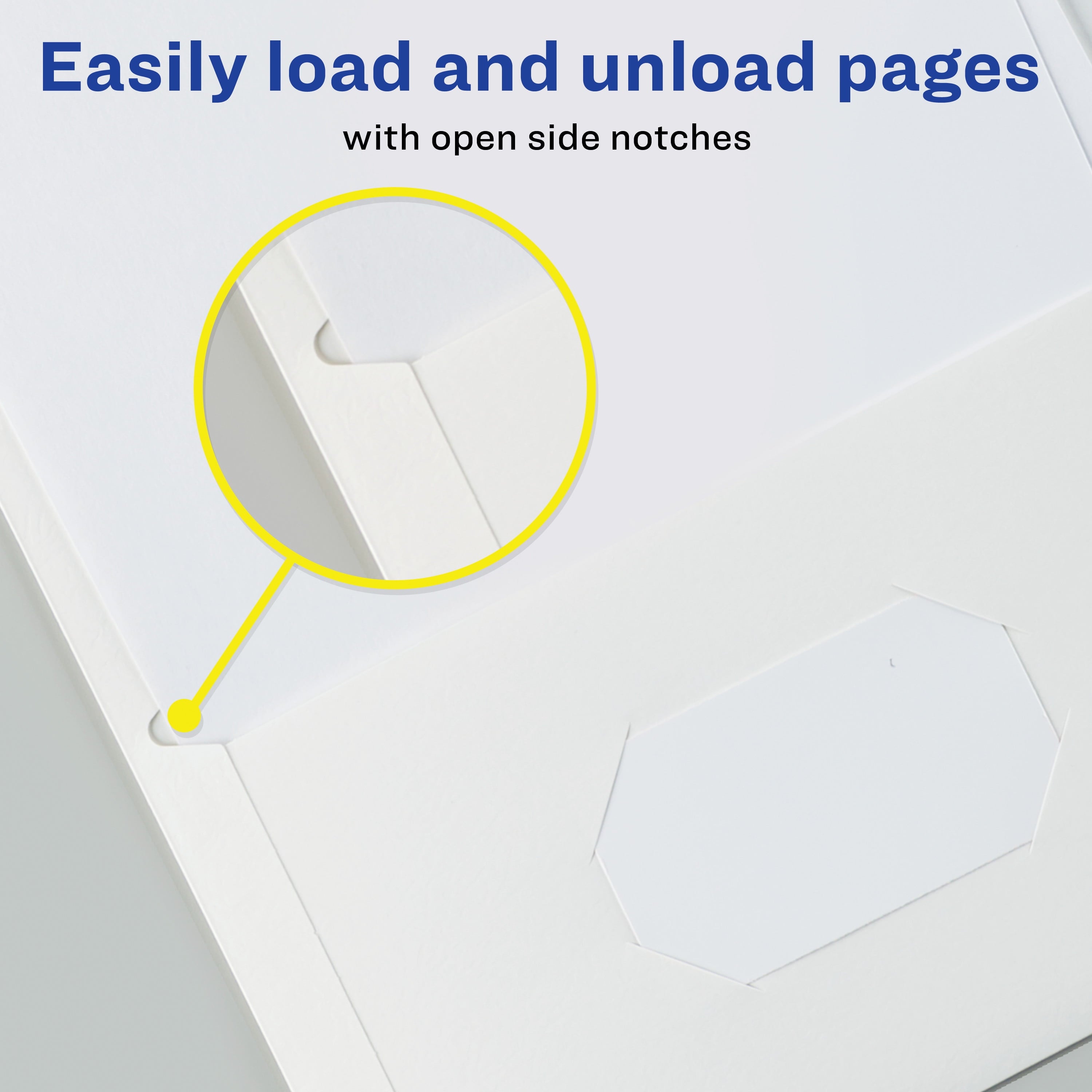 Two Pocket Folders, Holds up to 40 Sheets, 25 White Folders (47991)