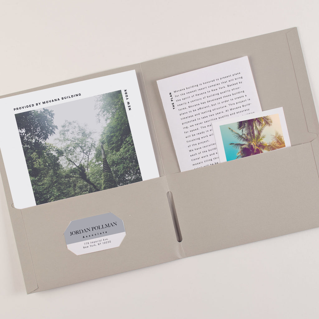 Two Pocket Folders, Holds up to 40 Sheets, 25 Gray Folders (47990)