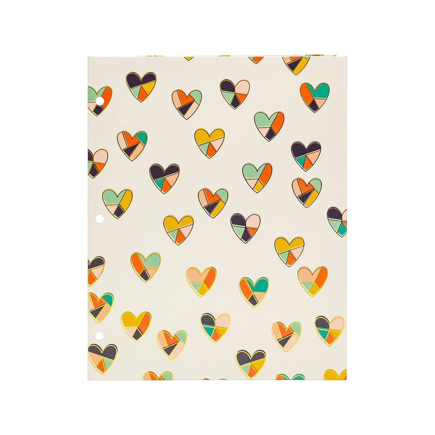 Pukka Pad Carpe Diem Floral Love 3-Hole Punched 2-Pocket Portfolio Folders Assorted Colors 6/Pack