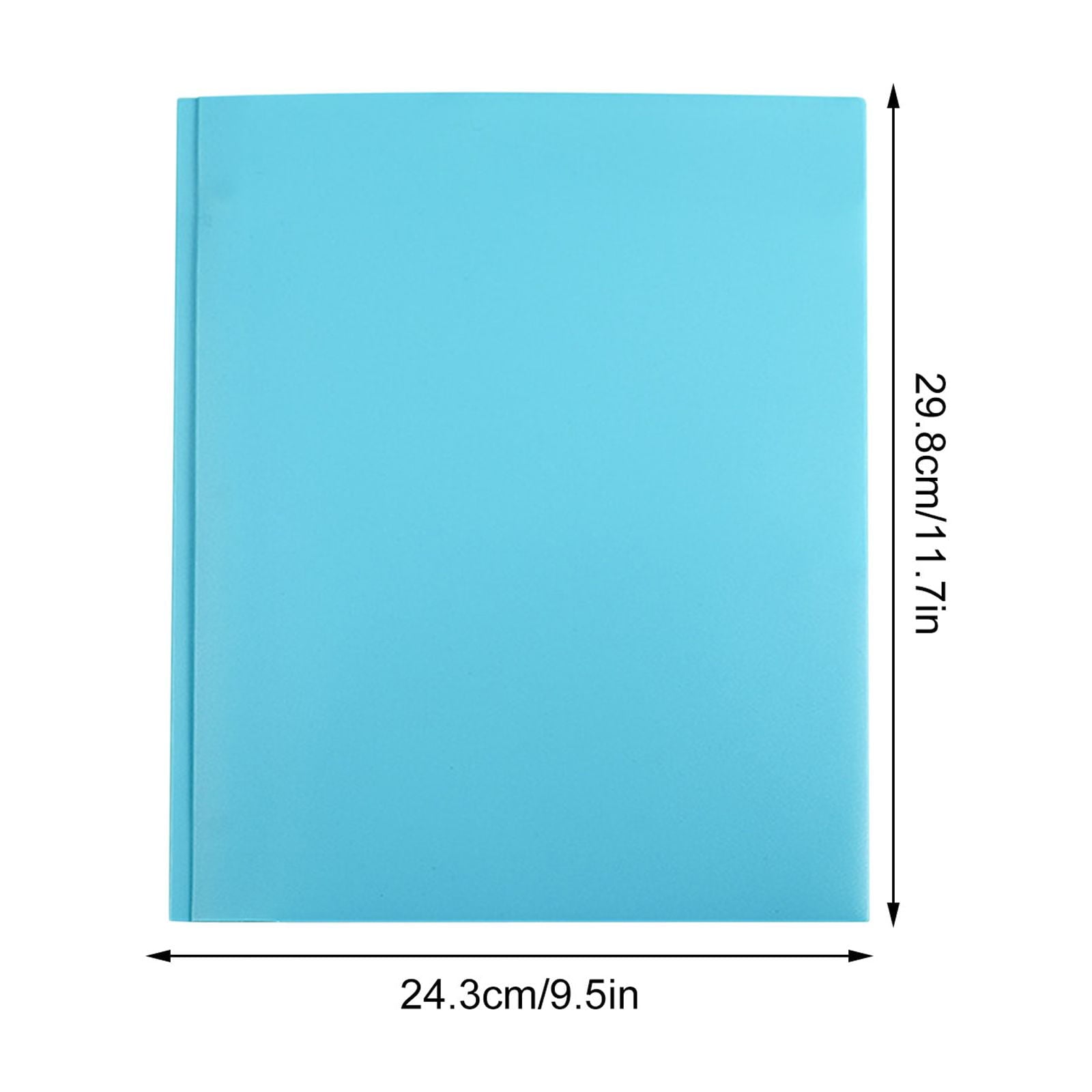 RXIRUCGD Plastic Folders With Pockets Heavy Duty Pocket Folders Letter Size File Folders For Documents Office School,Light Blue