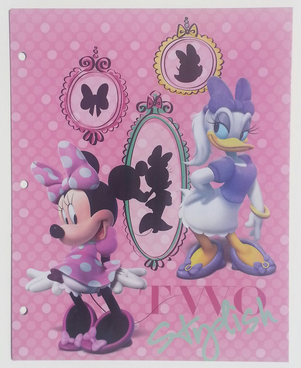 Minnie 2 Pocket Portfolio Folders, Assorted Design, 3/Pack